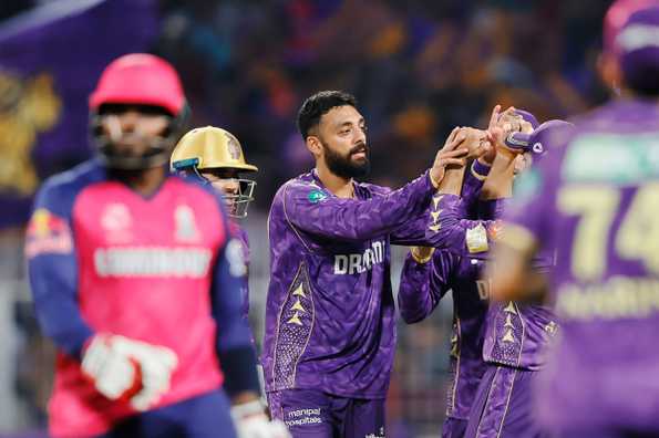 KKR spinners average 14.33 in wins - the best by any side KKR spinners average 14.33 in wins - the best by any side
