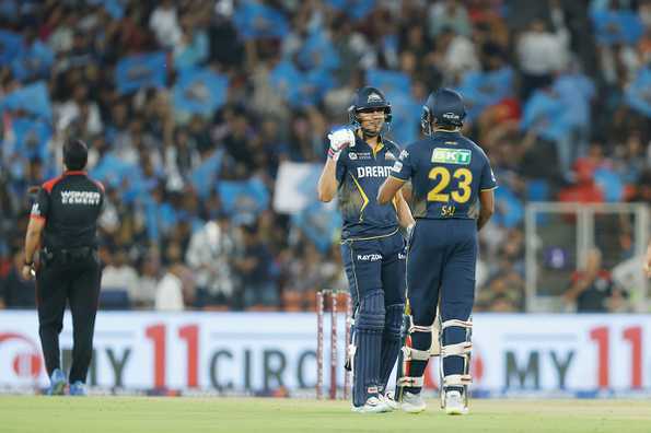 Sai Sudharsan and Shubman Gill stitched an unbeaten 205-run stand Sai Sudharsan and Shubman Gill stitched an unbeaten 205-run stand