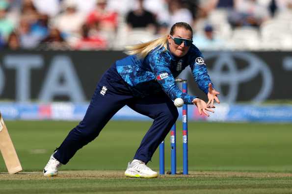 Sophie Ecclestone bagged a three-wicket haul to lead England's charge with the ball