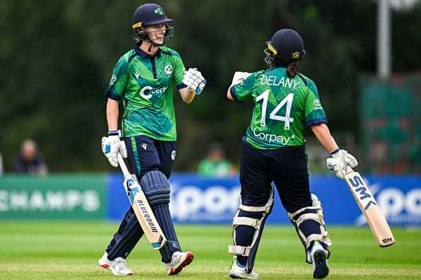 Orla Prendergast starred with both bat and ball as Ireland downed Zimbabwe by 97 runs in the first ODI