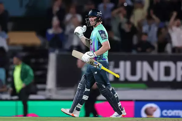 Jordan Cox smashed a 32-ball 58 in his team's victory Jordan Cox smashed a 32-ball 58 in his team's victory