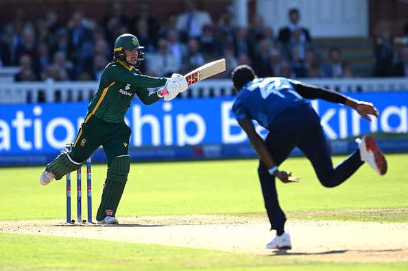 Matthew Breetzke became the first batter to register half-centuries in each of his first five ODIs