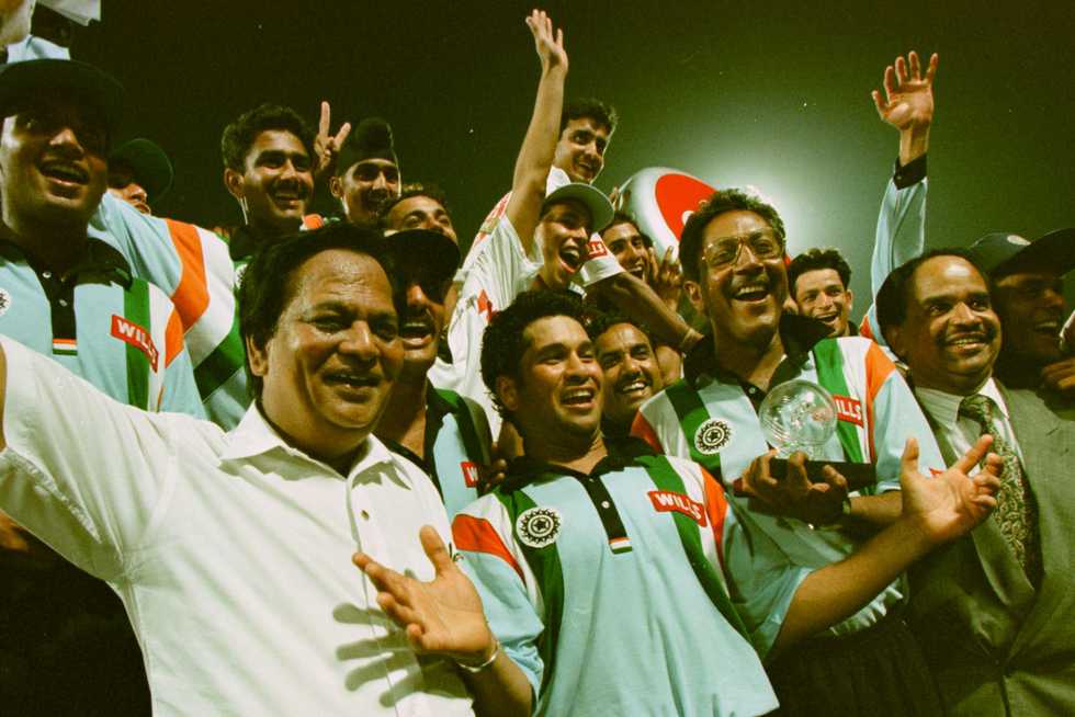 Sachun Tendulkar's heroics in back-to-back matches helped India clinch the title in Sharjah Sachun Tendulkar's heroics in back-to-back matches helped India clinch the title in Sharjah