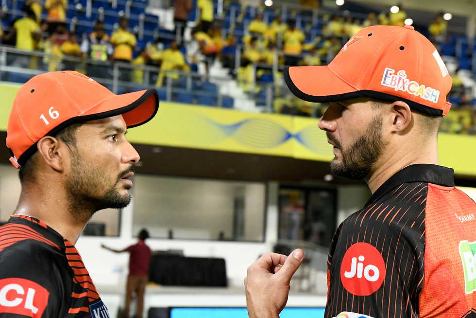 The decision to send Mayank Agarwal at No.6 didn't work in SRH's favour The decision to send Mayank Agarwal at No.6 didn't work in SRH's favour