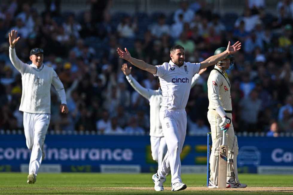 Chris Woakes bagged four wickets on the opening day at Manchester Chris Woakes bagged four wickets on the opening day at Manchester
