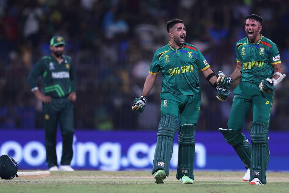 Keshav Maharaj kept his inner bee and butterfly under wraps to take SA over the finish line. Keshav Maharaj kept his inner bee and butterfly under wraps to take SA over the finish line.