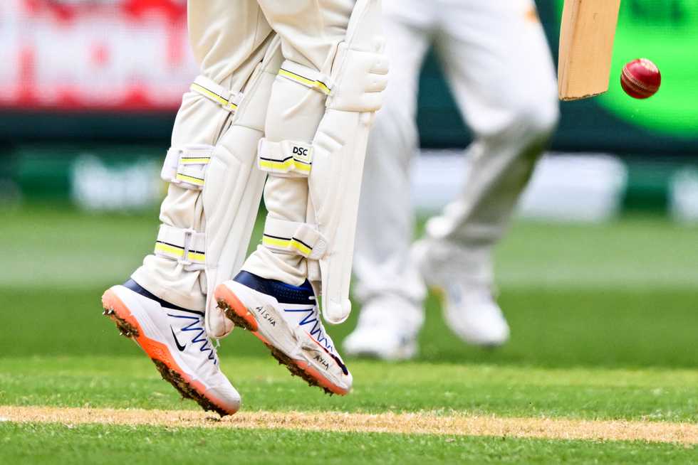Usman Khawaja has the names of his children written on his shoes Usman Khawaja has the names of his children written on his shoes