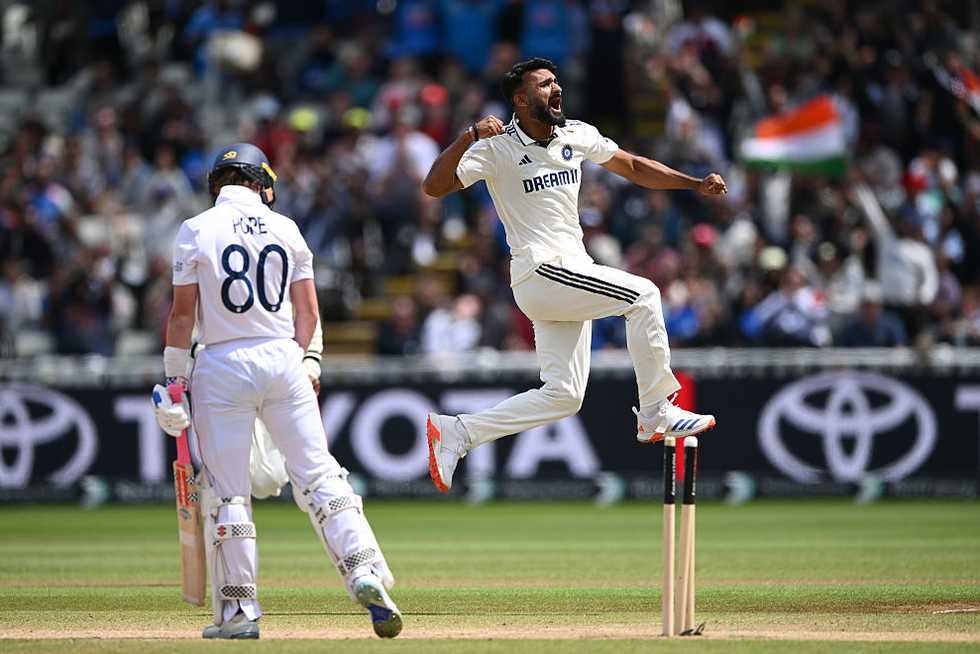 Akash Deep picked up ten wickets in the Test. Akash Deep picked up ten wickets in the Test.