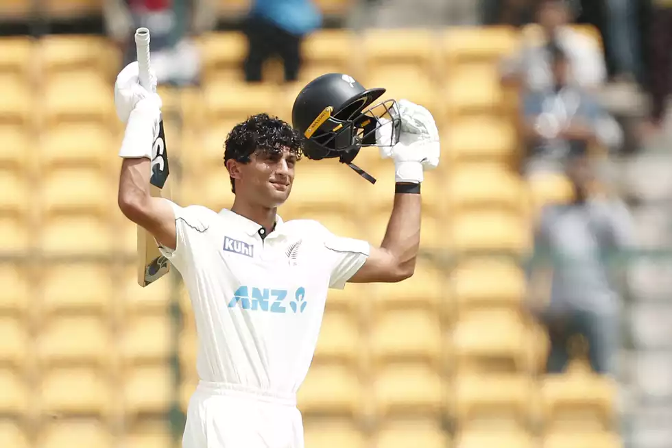 [File image] Rachin scored a 150 off 133 balls, the second-fastest for New Zealand in terms of balls faced